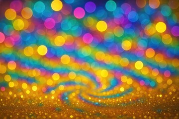 Wall Mural - vibrant bokeh effect with disco light background