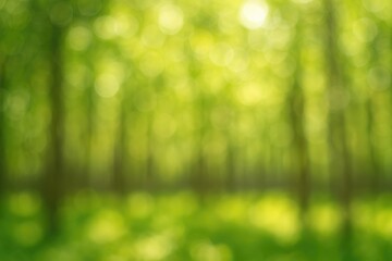 Wall Mural - abstract blurred natural forest scene as a background