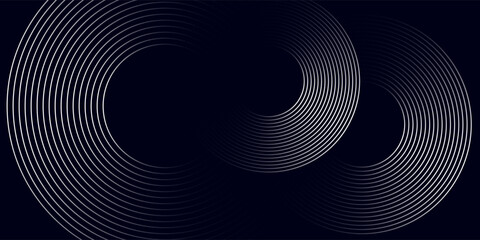 Wall Mural - Abstract blue glowing geometric lines modern shiny blue circle lines pattern. Suit for cover,  banner, brochure