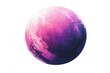 © FauziNh - A vibrant, stylized, pink and purple planet