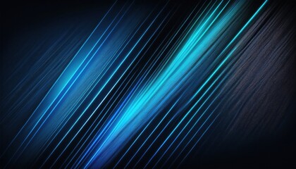 Wall Mural - radiant electric blue light streaks on dark background for futuristic technology or digital motion d