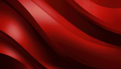 Wall Mural - abstract red wave background with textured gradient curves and smooth folds for branding or digital 