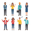© Ayu - Set of Characters Showing Various Emotions, Poses, and Body Language