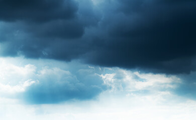 Wall Mural - Dark storm clouds in the sky