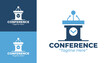 © Ridashuke - Professional Conference Logo Designs in Blue for Event Branding and Corporate Identity