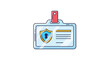 © Marufa - Illustrative Security Identification Badge for Employee Access Control and Workplace Safety Protocols