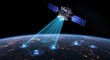 © art_bee8 - Satellite Network: Global Communication System with Earth Connection and Data Transfer