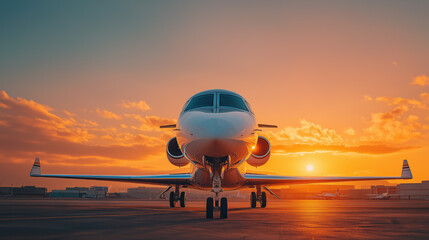 Wall Mural - Private Jet created with Generative AI Technology, ai, generative