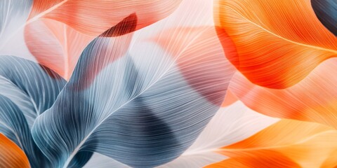 Sticker - macro shot of stylized botanical patterns with fine lines and soft hues, ideal for sophisticated, fl