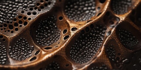 Sticker - high-resolution macro shot of intricate dotted patterns with layered textures, perfect for artistic,
