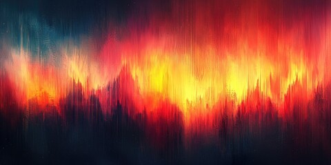 Sticker - the abstract artwork showcases the beauty of simple color palettes within a minimalist framework, us