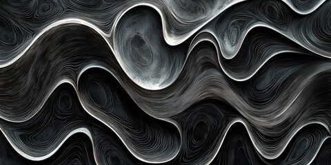 Sticker - abstract image showcasing hand-drawn geometric patterns with a freeform, artisanal quality, merging 