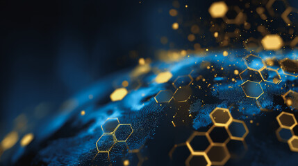 Wall Mural - background network points earth's surface wave background abstract digital wave background informati