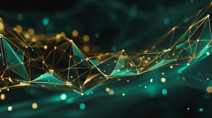 Wall Mural - background network points earth's surface wave background abstract digital wave background informati