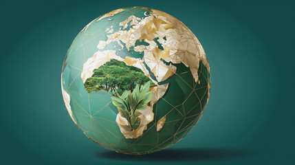 Wall Mural - background network points earth's surface wave background abstract digital wave background informati