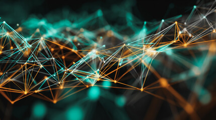 Wall Mural - background network points earth's surface wave background abstract digital wave background informati