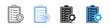 © San D - Required Document Icon Set Multiple Style. Designed In Outline, Blue, Glyph, Dual Tone