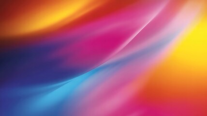 Canvas Print - vibrant abstract gradient flowing colors background blue