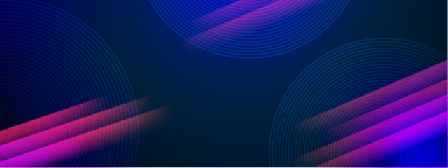 Wall Mural - abstract blue pink concentric circles and diagonal lines. suitable for background design, digital ar