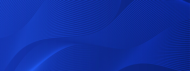 Wall Mural - blue wavy parallel lines abstract design for backgrounds, digital art, modern web graphics, motion g