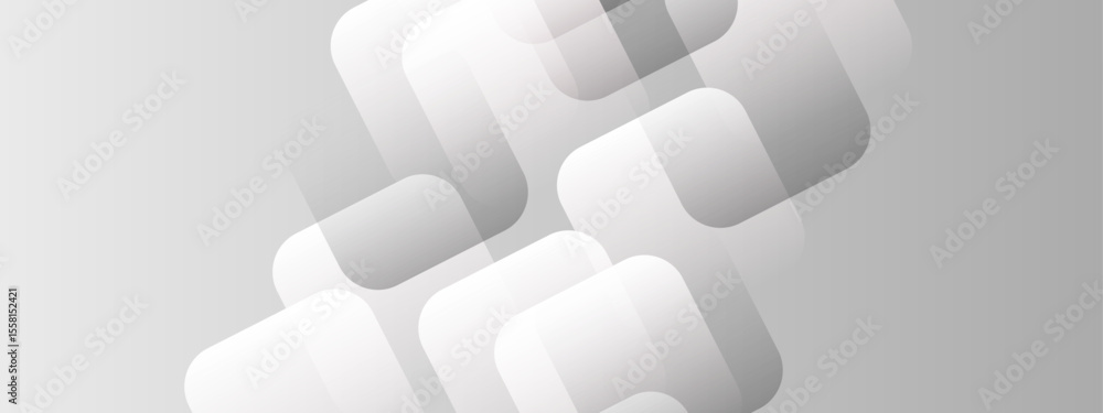 Grey Rounded Recytangle Overlapping gray rounded rectangles pattern, abstract background design ...
