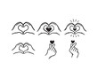 © tarakacraft - Heart Hand Gesture Set