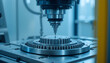 © Murtaza - The CMM machine measuring the metal gear parts by modular probe in the light blue scene