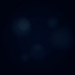 Wall Mural - dark blue bokeh background with soft blurry circles
