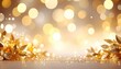 © NAPAARTMAX - Sparkling golden decor celebration event decorative image festive environment close-up view elegance concept