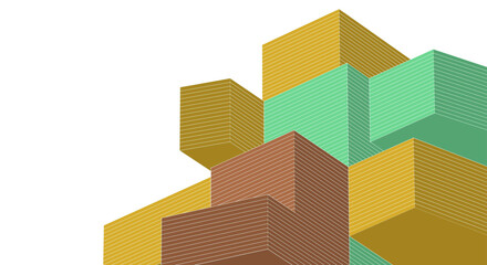 Wall Mural - abstract modern architecture 3d rendering