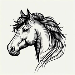 Naklejka na meble horse head 