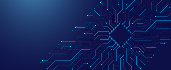 Wall Mural - motherboard technology abstract texture design. creative idea ai banner concept for internet technol