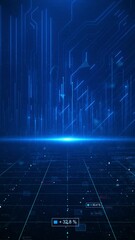 Wall Mural - artificial intelligent, virtual reality, metaverse, blockchain technology, cyberpunk. digital partic