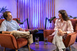 © ADDICTIVE STOCK - Intimate podcast recording studio with interview setup