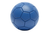 Isolated Blue Handball Ball with Panel Design
