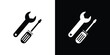 © Recoonde - Tools icon Vector illustration in solid and black and white. EPS10