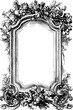 © Artem - Vintage 19th century bookplate banner with floral borders for design and decoration