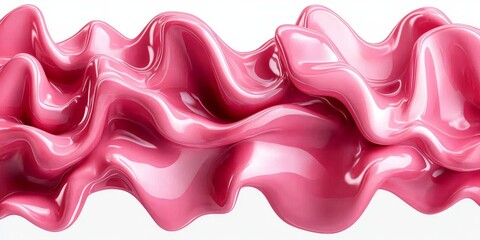 Wall Mural - elegant and delicate wave design texture with creamy blush to pale raspberry gradient backgrounds