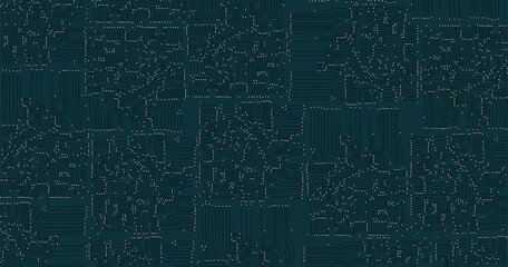 Wall Mural - eps vector motherboard abstract seamless background. stock illustration