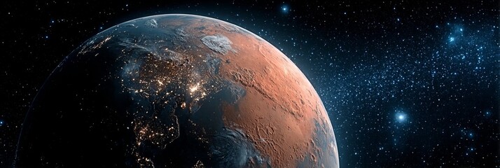 Wall Mural - exploring the red planet future missions to mars for human habitation and scientific discovery