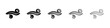 © Ramdevpir - Blowing wind icon vector thin outline style sign