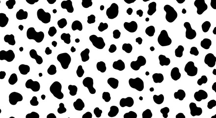 Wall Mural - cow print pattern vector illustration for fashion design and home decor in seamless style