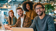 © lime - Creative Team of Young Professionals Smiling at Camera. Generative AI