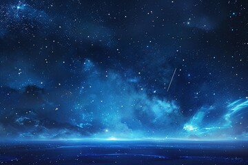 Wall Mural - minimalistic design The night sky is lit up with New Year's Eve fireworks., the extreme right third of an image