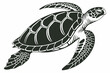 © ofel - green sea turtle sihouette black vector