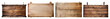 © Rawpixel.com - PNG Rustic wooden signboards collection, element set on transparent background