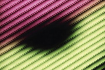Canvas Print - Abstract grainy gradient background: diagonal lines, textured, vibrant green and pink hues.