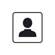 © Arqam - Mysterious Silhouette: Dark Profile Icon for User Interface
