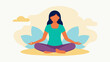 © Justlight - An image of a caregiver practicing a relaxation technique during a training session emphasizing the importance of selfcare for reducing stress and preventing burnout.. Vector illustration