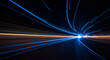 © Fathur - Abstract image of light trails showcasing speed and dynamic movement on road